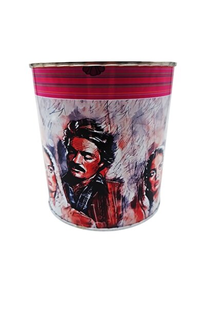 ABS Pușculiță metalică mare cu imprimeu portret 14x13 cm