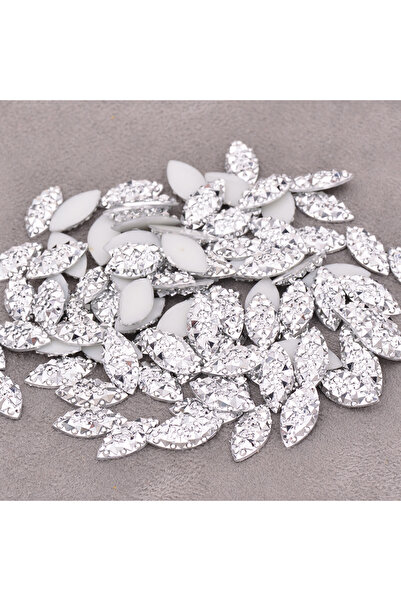 Choice10 أحجار كريستال جوناو فضية اللون، 100 قطعة، 7*15 مم، أحجار الراين المس...