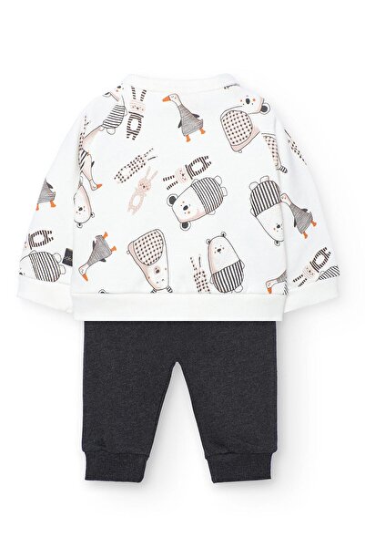 Boboli Erkek Bebek Hayvanlar Baskılı Takım