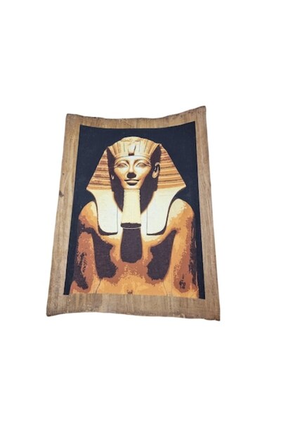 ABS Pictură pe papirus în stil egiptean pictată manual 43x31 cm, I44