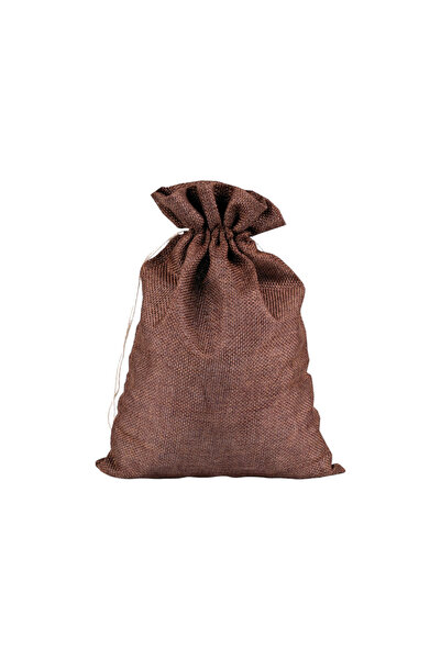 Crisalida Rustic decorative bag imitation jute Crisalida, 19.5 x 27 cm, Brown