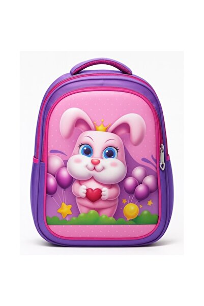 ABS Ghiozdan impermeabil pentru copii, pentru grădiniță - Iepuraș cu imprimeu...