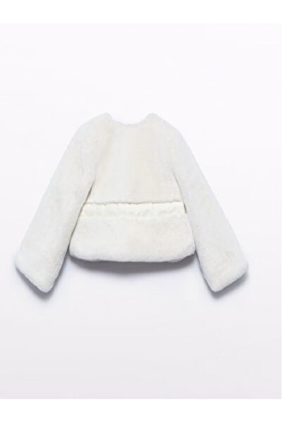 Abel & Lula Abel&Lula Baby Girl Fur Coat - Cream