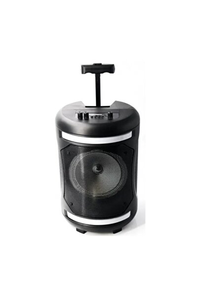 ABS Bluetooth trolley speaker with remote and microphone, 15W, USB/FM (ZQS 8115), black