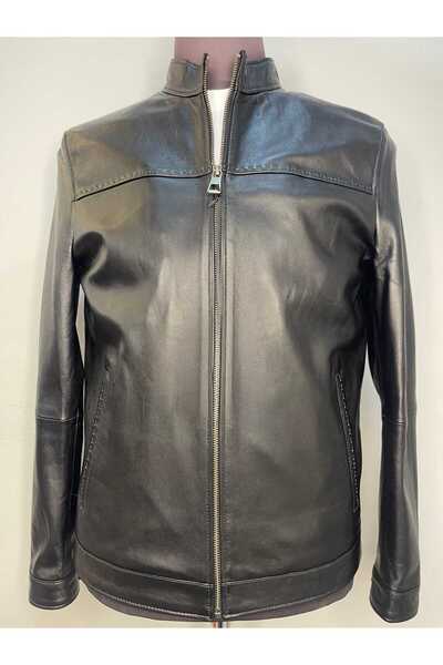 RIOTELLI سترة رجالية من الجلد الطبيعي من هاكم ياكا