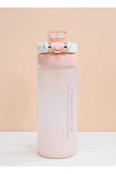 Bisbell 550ml Frosted Straw Water Bottle | BPA-Free | Leakproof Gym Office Drinkware,BB4052P