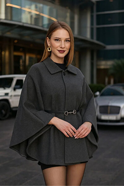 pepule Kaşe supradimensionat Poncho Tunica Hijab Sezon de iarnă Confortabil M...