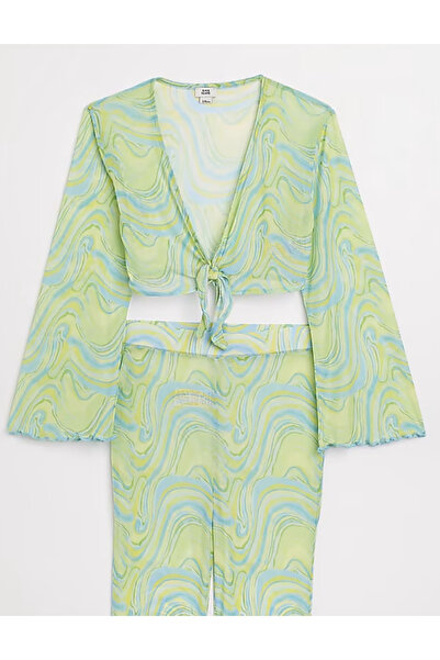 River Island Top River Island, verde