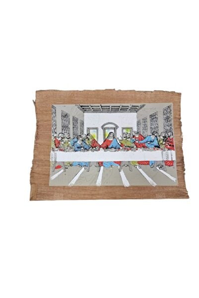 ABS Tablou 43X31 cm, pictat manual, tip icoană, hârtie papirus, I32