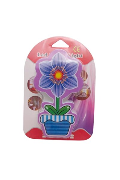 ABS Lampă de noapte pentru copii - formă de floare, violet