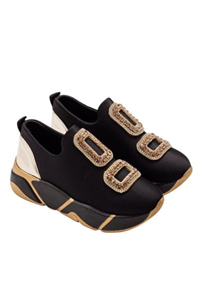 Trade Bazaar Pantofi sport pentru femei cu talpă cu platformă – țesătură elas...