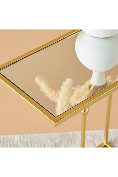 Lifestyle Mirror Top End Table - 45x56 cms