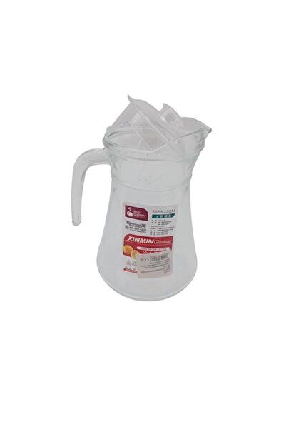 ABS Glass Carafe with Handle, 1300 ml, Transparent Plastic Lid (0*-60*C)