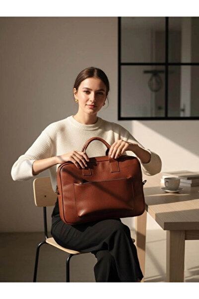 yedideri Genuine Leather Laptop Bag – Stylish and Functional Design