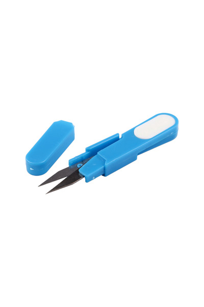 Crisalida Crisalida threading scissors with cap, 12 cm, Blue
