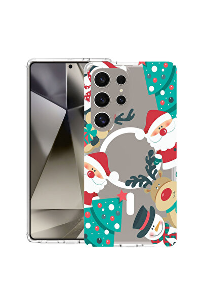 bestcase Carcasă antișoc MagSafe TPU pentru Samsung Galaxy S25 Ultra, Crăciun...