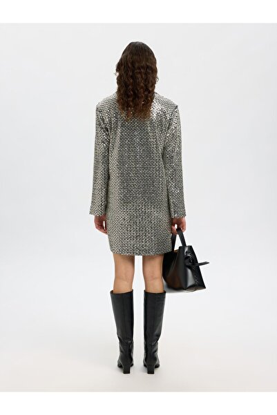 Selected Femme Midikleid Pailletten