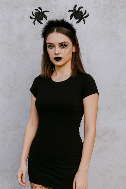 DODOMAR Halloween Taç Örümcek Simli 2 Li