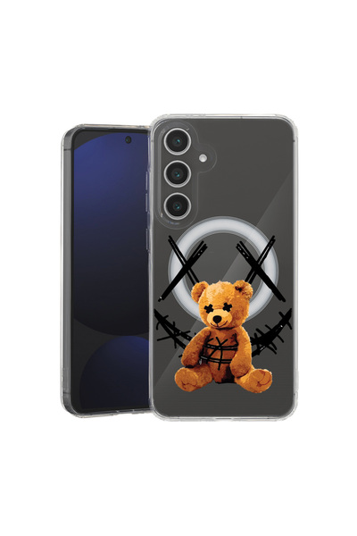 bestcase Carcasă antișoc MagSafe TPU pentru Samsung Galaxy A56, zâmbet de urs...