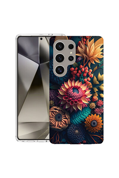 bestcase Carcasă antișoc MagSafe TPU pentru Samsung Galaxy S25 Ultra, flori c...