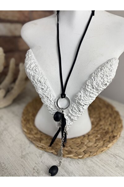 SEDEF TAKI Uzun halkalı charmlı kolye