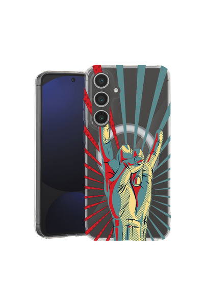 bestcase Carcasă MagSafe Anti-Șoc TPU pentru Samsung Galaxy A36 5G, Rock Fest...