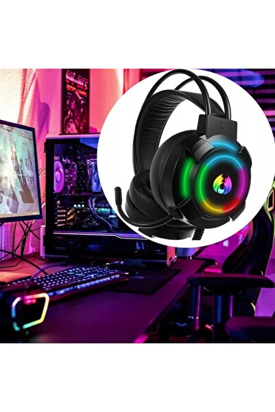 zola Ακουστικά Gaming με μικρόφωνο 5.1, RGB LED, 20-20000Hz, 54dB, ρυθμιζόμενη ένταση, καθαρός ήχος, μαύρο