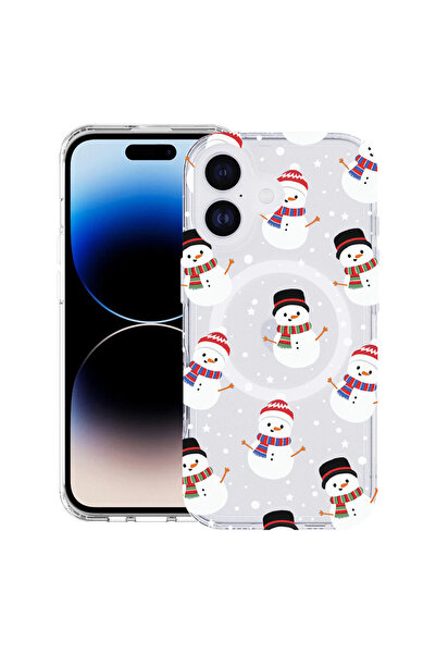 bestcase Carcasă antișoc MagSafe TPU pentru Apple iPhone 17, Om de zăpadă, 20...