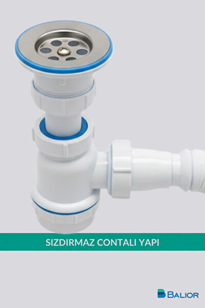 BALİOR LAVABO SİFONU TASLI KOLAY TEMİZLİK ADAPTÖR CONTA HEDİYELİ