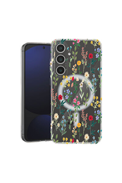 bestcase Carcasă antișoc MagSafe TPU pentru Samsung Galaxy A35, flori de prim...