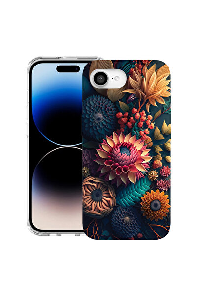 bestcase Θήκη MagSafe Anti Shock TPU για Apple iPhone 16e, Πολύχρωμα Λουλούδι...
