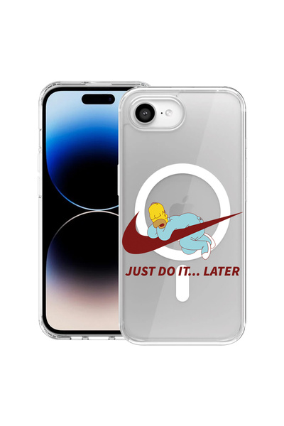 bestcase MagSafe антишоков TPU калъф за Apple iPhone 16e, Just Do It Later, 1...