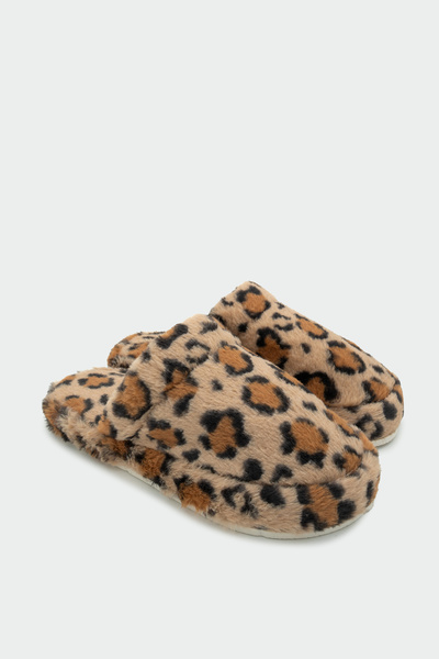 LAMİNTA Моите леопардови домашни пантофи с детайли - LEOPARD