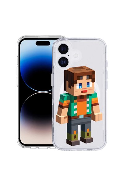 bestcase Carcasă antișoc MagSafe TPU pentru Apple iPhone 17, Personaj Minecra...