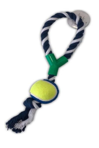 Kiesa İpli Köpek Oyun Topu Köpek Eğitim Topu Halatlı Köpek Çiğneme Topu Köpek Diş Kaşıyıcı