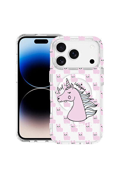 bestcase Carcasă antișoc MagSafe TPU pentru Apple iPhone 17 Pro, Unicorn - I ...