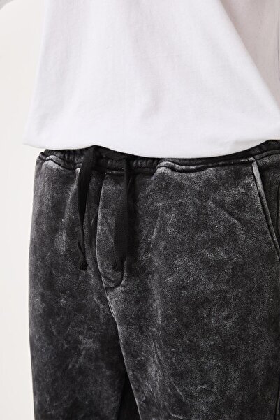 Rocqerx X-1003 Παντελόνι με ελαστική μέση, πλενόμενο, τριών κλωστών, με ανάγλυφο σχέδιο