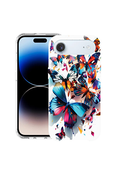 bestcase Carcasă antișoc MagSafe TPU pentru Apple iPhone 17 Air, fluturi colo...