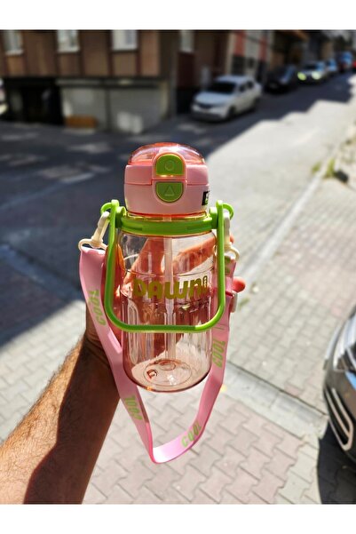 Kiesa زجاجة مياه مدرسية للأطفال بغطاء مزدوج، زجاجة مياه للطلاب، متينة مع أو ب...