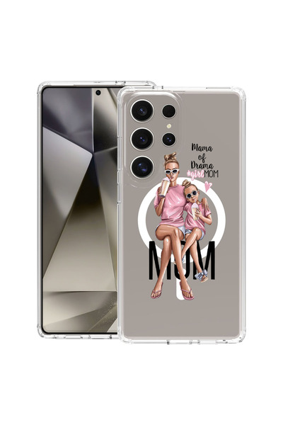 bestcase Carcasă antișoc MagSafe TPU pentru Samsung Galaxy S25 Ultra, Mamă de...