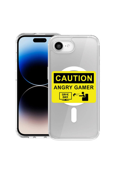 bestcase Carcasă antișoc MagSafe TPU pentru Apple iPhone 16e, Angry Gamer, 19...