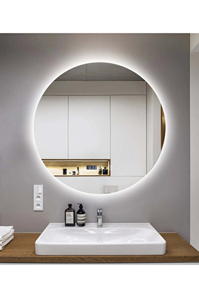 Smack Oglindă LED și tactilă, cu funcție de dezaburire și ceas, 3 tipuri de l...