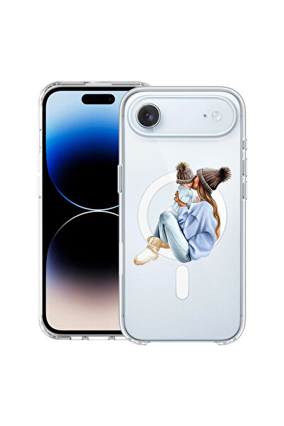 bestcase Carcasă antișoc MagSafe TPU pentru Apple iPhone 17 Air, Mamă fată cu...