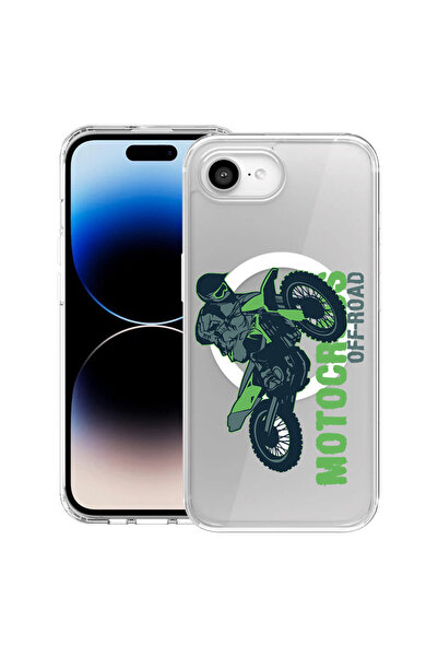 bestcase Carcasă antișoc MagSafe TPU pentru Apple iPhone 16e, Motocross, 1988...