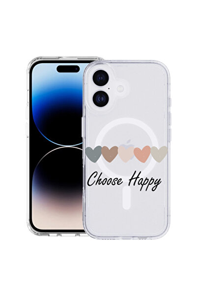 bestcase Carcasă antișoc MagSafe TPU pentru Apple iPhone 17, Choose Happy, 20...