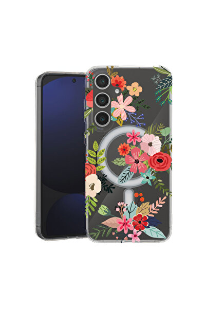 bestcase Carcasă antișoc MagSafe TPU pentru Samsung Galaxy A35, flori, 198834...