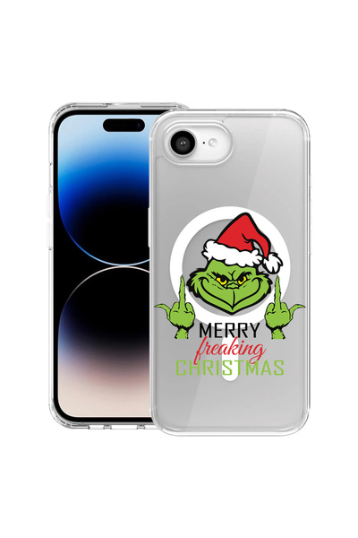bestcase Carcasă antișoc MagSafe TPU pentru Apple iPhone 16e, Grinch's - Crăc...