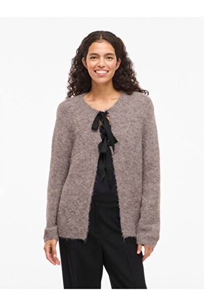 VILA Strickjacke Schleifen