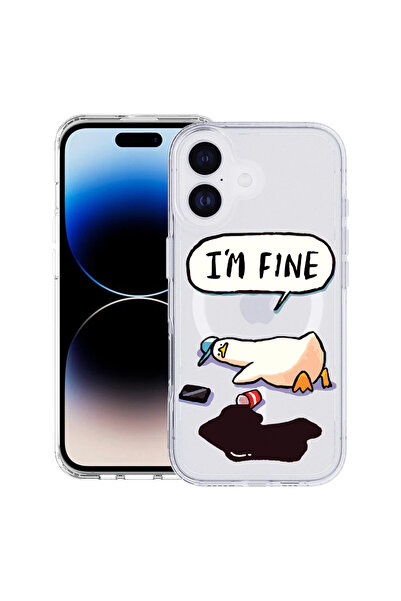 bestcase Θήκη MagSafe Anti Shock TPU για Apple iPhone 17, Duck Life - I'm Fin...