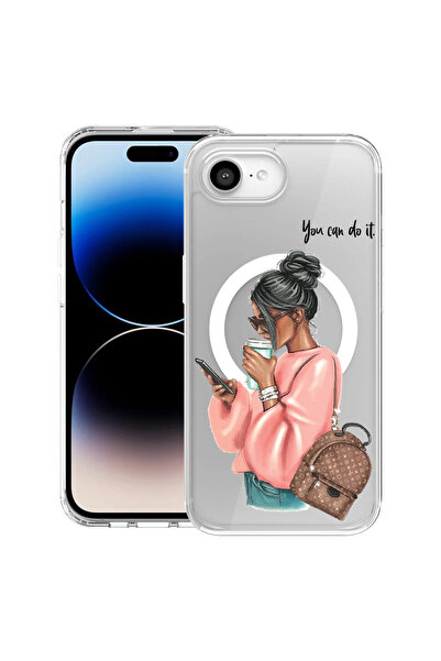 bestcase Carcasă antișoc MagSafe TPU pentru Apple iPhone 16e, Shopping Girl, ...